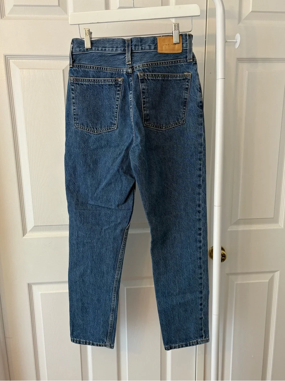 Everlane Highrise Blue The 90s Cheeky Jeans Size 25 Organic Cotton - Picture 6 of 13